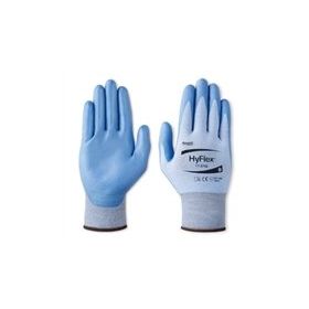 Ansell 11-518 Hyflex Mavi Beyaz Mekanik ve Kesiklere Karşı Korumalı İş Eldiveni