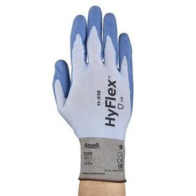 Ansell 11-518 Hyflex Mavi Beyaz Mekanik ve Kesiklere Karşı Korumalı İş Eldiveni