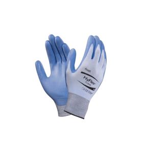 Ansell 11-518 Hyflex Mavi Beyaz Mekanik ve Kesiklere Karşı Korumalı İş Eldiveni