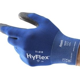 Ansell 11-618 Hyflex Mavi Dokunma Hassasiyetli Mekanik Koruma İş Eldiveni