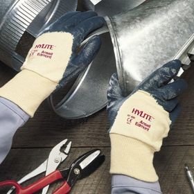 Ansell 47-400 Hylite Yeşil Yağ Tutmaz Mekanik Dirençli Esnek İş Eldiveni