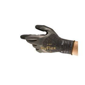 Ansell Hyflex 11-937 Siyah Kesilme Dirençli İş Eldiveni