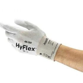 Ansell Hyflex 48-130 Beyaz Gri Esd Mekanik ve Çok Amaçlı Koruma İş Eldiveni