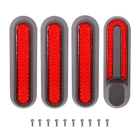 ANSENI Xiaomi 1S Essential Pro2 (kırmızı reflektör) Elektrikli Scooter için Reflektörlü yan tekerlek kapağı