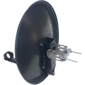 Antenci 40 CM Antrasit Mini Karavan Çanak Anteni