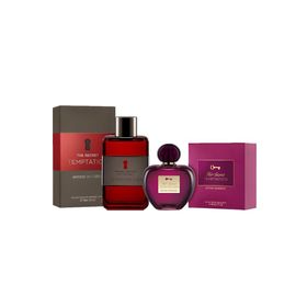 Antonio Banderas Her Secret Temptation EDT 80 ml Kadın Parfüm + The Secret Temptation EDT 100 ml Erkek Parfüm Set