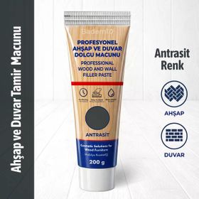 Antrasit Gri Mobilya Dolgu Çatlak Giderici 200 gr Ahşap Parke Duvar Tamir Macunu