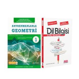 Antrenmanlarla Geometri 1 ve AKM Dil Bilgisi Soru Bankası Seti 2 Kitap