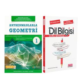 Antrenmanlarla Geometri 1 ve AKM Dil Bilgisi Soru Bankası Seti 2 Kitap