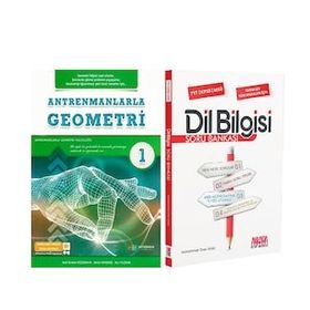 Antrenmanlarla Geometri 1 ve AKM Dil Bilgisi Soru Bankası Seti 2 Kitap