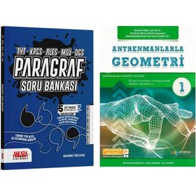 Antrenmanlarla Geometri 1 ve Ankara Kitap Merkezi Paragraf Soru Bankası Seti 2 Kitap
