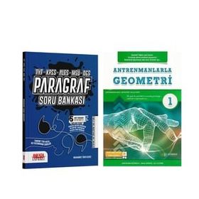 Antrenmanlarla Geometri 1 ve Ankara Kitap Merkezi Paragraf Soru Bankası Seti 2 Kitap