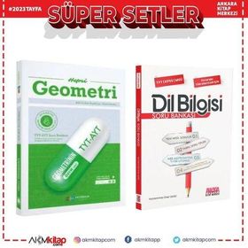 Antrenmanlarla TYT AYT Hepsi Geometri Soru Bankası ve AKM Dil Bilgisi Soru Bankası Seti 2 Kitap