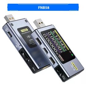 Anunnaki FNB58 Siyah Ampermetre Akım ve Voltmetre USB Test Cihazı
