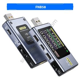 Anunnaki FNB58 Siyah Ampermetre Akım ve Voltmetre USB Test Cihazı