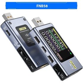 Anunnaki FNB58 Siyah Ampermetre Akım ve Voltmetre USB Test Cihazı