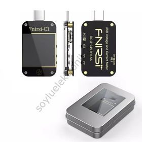 Anunnaki FNIRSI C1 PD Ampermetre Akım ve Voltmetre USB Test Cihazı