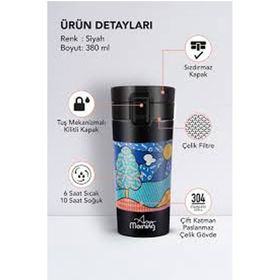 Any Morning BA21522 380 ml Paslanmaz Çelik Termos Mug