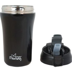 Any Morning SI232021 Mug Siyah 400 ml İki Ağızlı Termos