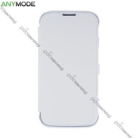 Anymode Samsung Galaxy S4 i9500 Folio Beyaz Kılıf
