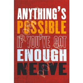 Anything's Possible Retro Poster