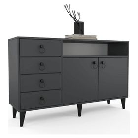Anzera Liva 140x40x83 cm Antrasit Konsol Mobilya