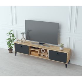 Anzera Lizbon Atlantik Çam Antrasit Tv Ünitesi