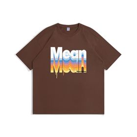 Aobiono Vintage Preppy Y2K Grunge Emo 2000'ler Bol Kahverengi Unisex T-shirt