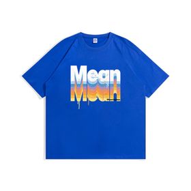 Aobiono Vintage Preppy Y2K Grunge Emo 2000'ler Bol Klein Mavisi Unisex T-shirt