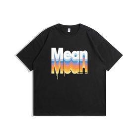 Aobiono Vintage Preppy Y2K Grunge Emo 2000'ler Bol Siyah Unisex T-shirt