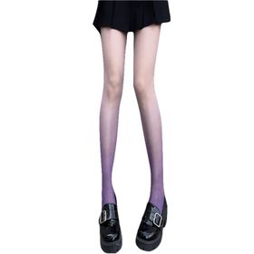 Aobiono Y2K Cosplay Grunge Emo Mor Dantel Kadın Külotlu Çorap