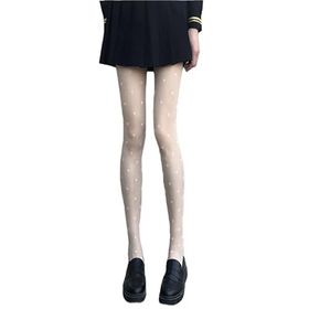 Aobiono Y2K Grunge Kawaii Goth Cosplay Beyaz Kadın Külotlu Çorap
