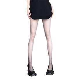 Aobiono Y2K Kahverengi Grunge Kawaii Şeffaf Dantel Kadın Külotlu Çorap