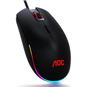 AOC Rgb Gaming Mouse Rgb Işıklı Mouse Orjinal Aoc - Adınıza Faturalı - Siyah Oyuncu Mouse