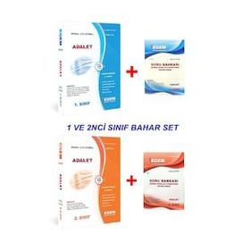 Aöf Adalet 1. ve 2 Sınıf 2 ve 4 Yarıyıl Bahar Dönem Konu Anlatımlı + Çıkmış Soru Bankası Set