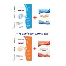 Aöf Adalet 1. ve 2 Sınıf 2 ve 4 Yarıyıl Bahar Dönem Konu Anlatımlı + Çıkmış Soru Bankası Set
