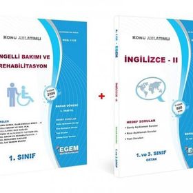 Aöf Engelli Bakımı ve Rehabilitasyon 1 Sınıf Bahar Dönemi 2 Dönem Konu Anlatımlı Soru Bankası Set