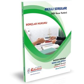 AÖF İlkumut Yayınları Borçlar Hukuku Bahar Dönemi Konu Anlatımlı Soru Bankası Ders Kitabı