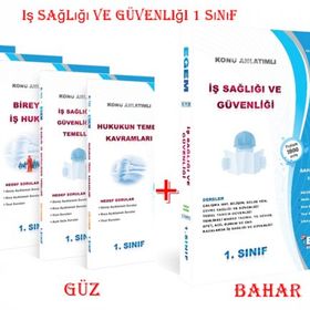Aöf İş Sağlığı ve Güvenliği 1 Sınıf Güz ve Bahar Dönemi Konu Anlatımlı Soru Bankası Set
