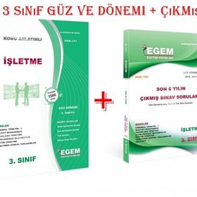 Aöf İşletme 3 Sınıf Güz 5. Dönem Konu Anlatımlı Soru Bankası + Çıkmış