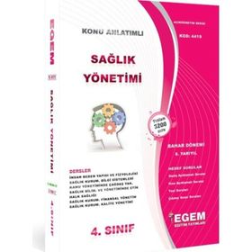 Aöf Sağlık Yönetimi 4 Sınıf Bahar Dönemi 8 Dönem Konu Anlatımlı Soru Bankası