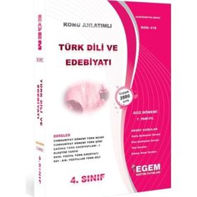 Aöf Türk Dili ve Edebiyatı 4 Sınıf Güz Dönemi Konu Anlatımlı Soru Bankası