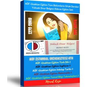 AÖF-Uzaktan Eğitim Tüm Bölümlerin Ortak Dersleri 5 Ders