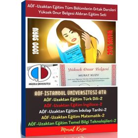 AÖF ve Uzaktan Eğitim Tüm Bölümlerin Ortak Dersleri
