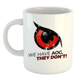 AOG #3 Logo Baskılı Porselen Kupa Bardak