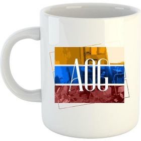 AOG #6 Logo Baskılı Porselen Kupa Bardak