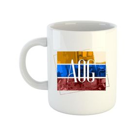 AOG #6 Logo Baskılı Porselen Kupa Bardak