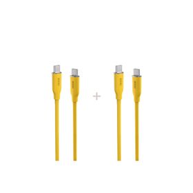 Aohi Silky 140W Type-C to Type-C 1 mt PD 3.1 480 MBPS 2'li Süper Hızlı Şarj ve Data Kablosu Seti