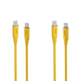 Aohi Silky 140W Type-C to Type-C 1 mt PD 3.1 480 MBPS 2'li Süper Hızlı Şarj ve Data Kablosu Seti