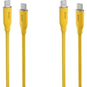 Aohi Silky 140W Type-C to Type-C 1 mt PD 3.1 480 MBPS 2'li Süper Hızlı Şarj ve Data Kablosu Seti